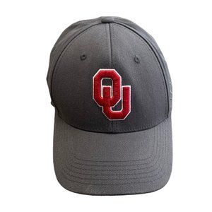 UNIVERSITY OF OKLAHOMA OU SOONERS Top of the World Memory Stretch Cap/Hat Gray